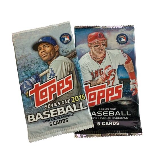 TOPPS Series 1 2014 and 2015 Major League Baseball Cards New in Packaging - Picture 1 of 3
